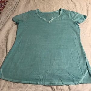 Women’s Woolrich Turquoise Cap Sleeve Shirt